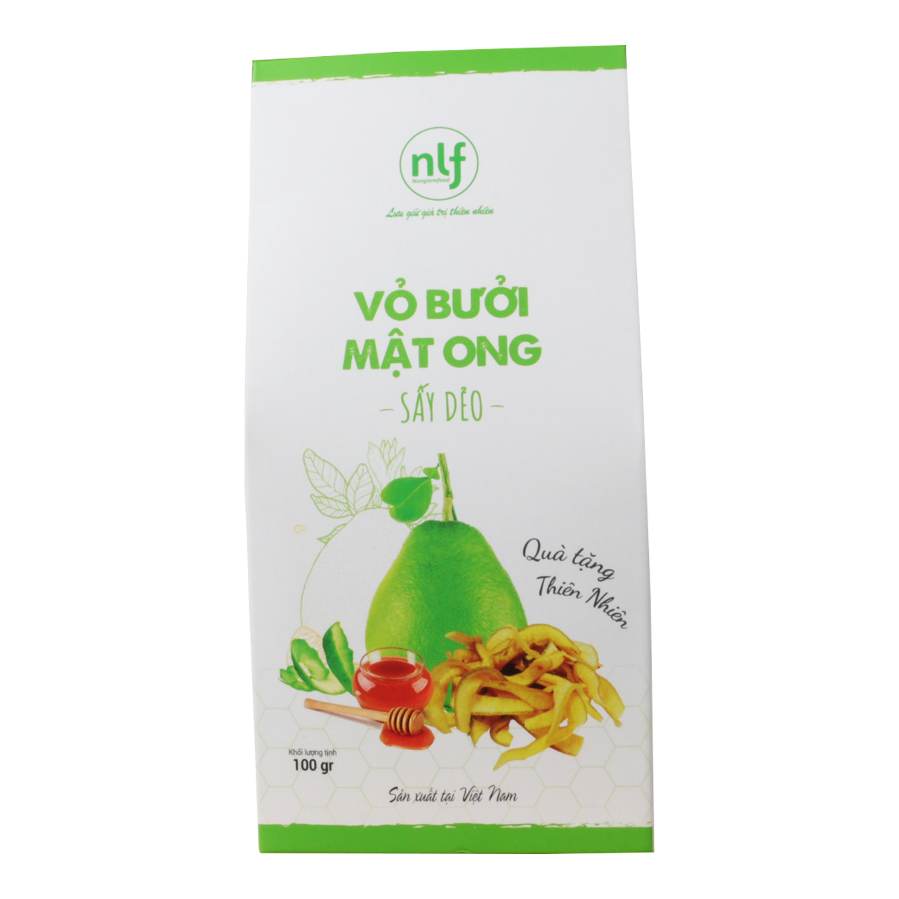 Combo 10 hộp Vỏ bưởi mật ong sấy dẻo Nonglamfood 100g | Giảm cân, tăng cường đề kháng tự nhiên, đẹp da