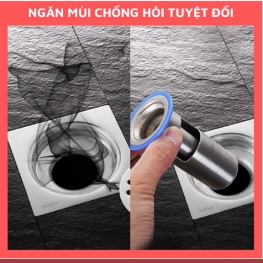 Phụ kiện Ngăn mùi nhà tắm - INOX 304 lắp thoát sàn chống mùi hôi ngăn vi khuẩn trào ngược lên