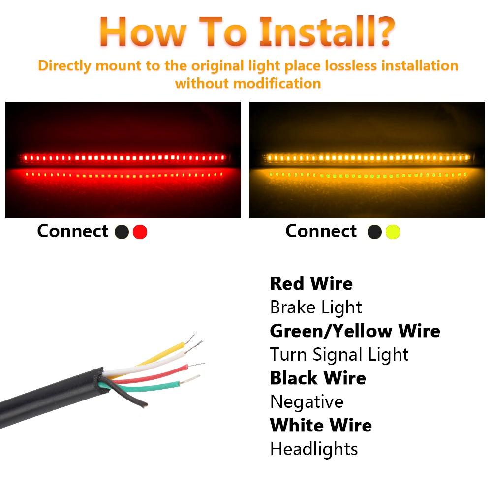 1 Dải Đèn Led Tín Hiệu Xi Nhan Cho Xe Mô Tô