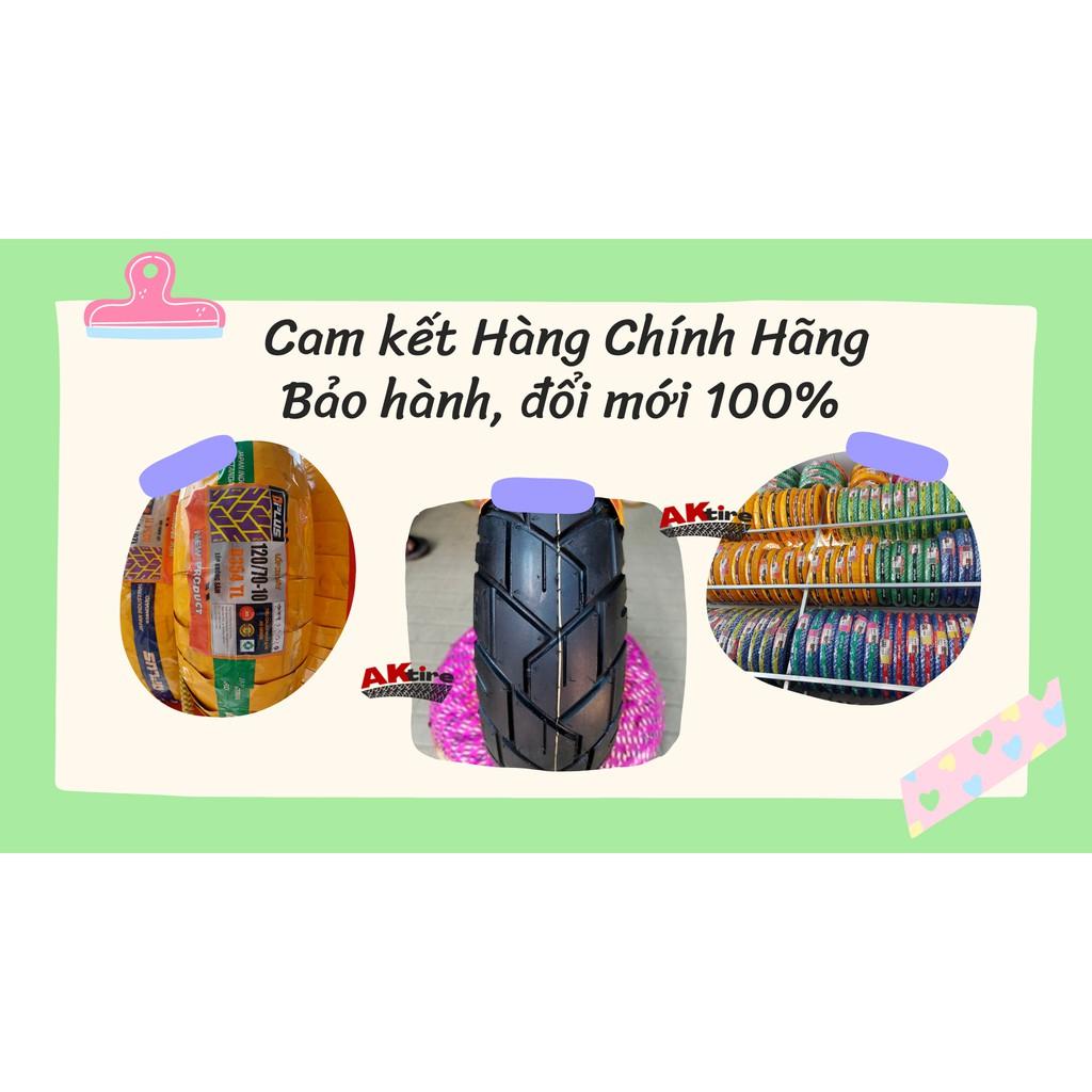 Lốp DPLUS 120/70-10 KHÔNG SĂM Dành cho Vespa X sau, Vespa LX Hàng Chính Hãng