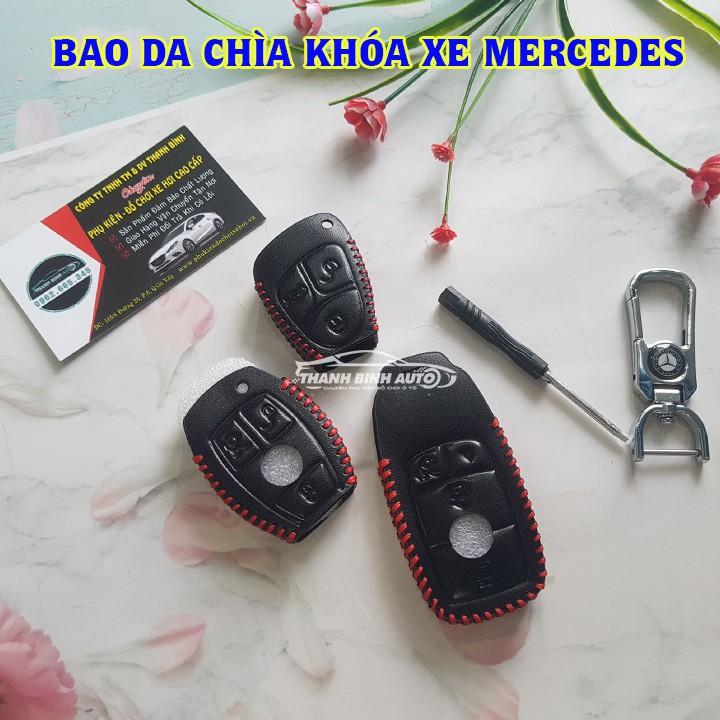 Móc Treo Chìa Khóa Bao Da Cao Cấp dành cho Xe Mercedes