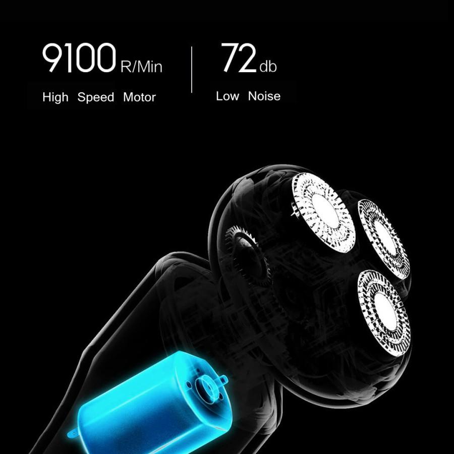 Máy Cạo Râu Xiaomi MSN Không Dây Thông Minh 9100rpm Tiếng Ồn Thấp Chống Nước Dùng Được Khô Và Ướt