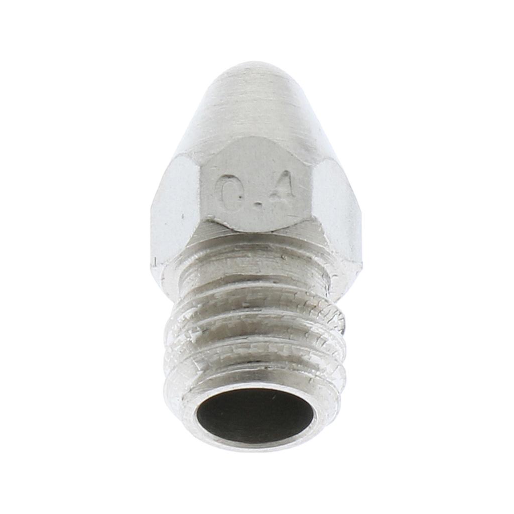 0.4mm 3D Printers Replace Brass 1.75mm Filaments Extruder Nozzle Print Head - Silver