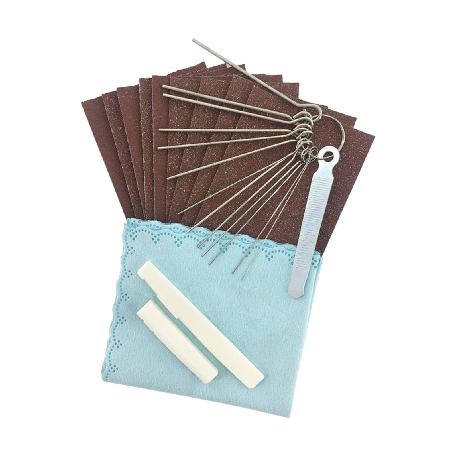 Acoustic Guitar Tools Guitar files Guitar Fingerboard Luthier Tool Set for Nut Sand Paper