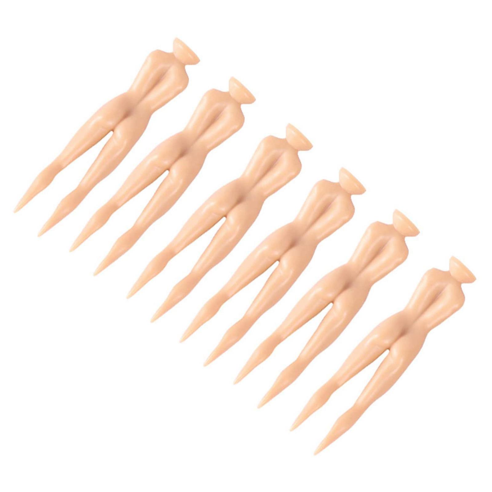 10pcs 3 Inch Plastic Golf Tees Lady Tees Woman Golf Tees Nude Lady Body Golf Tees for Golf Training Professional Golf Tees Golfer Gift Accessory