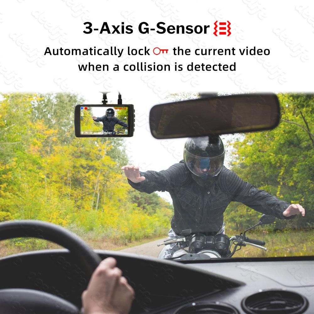 Deelife Dash Cam Car DVR Camera Đầu ghi video Dashcam Hộp đen Màu Tên: Không có Camera chiếu hậu