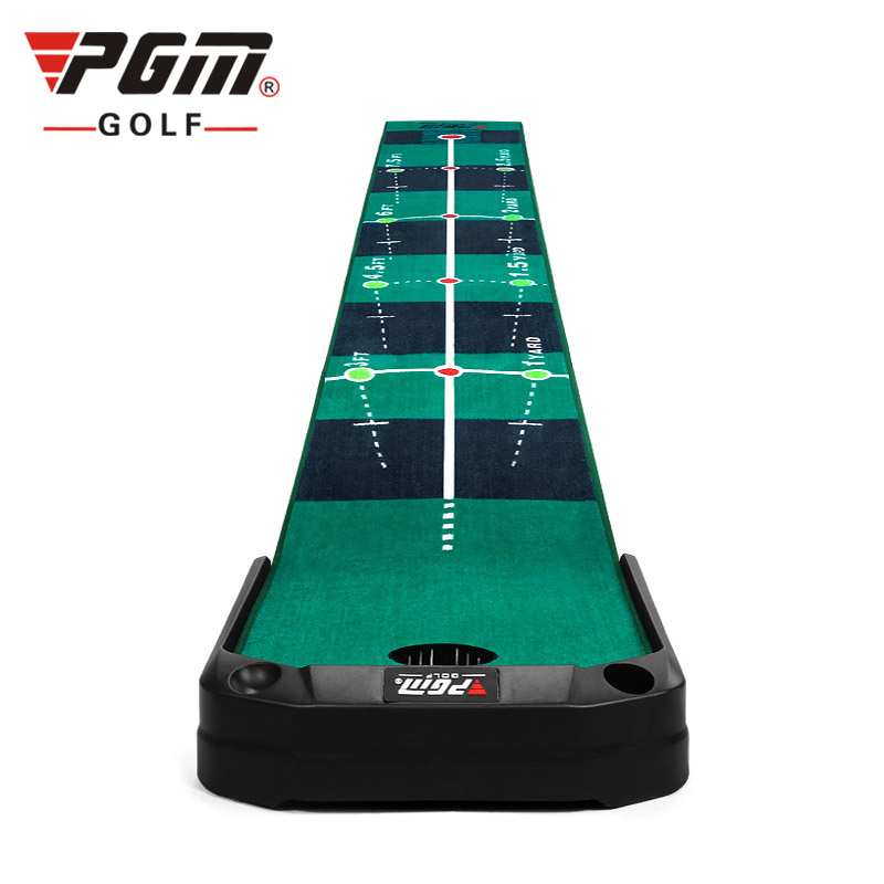 THẢM TẬP PUTTING GOLF ĐIỀU CHỈNH ĐỘ DỐC CÓ MÁY TRẢ BÓNG - PGM TL026 GOLF PUTTING MAT WITH ELECTRIC AUTO GOLF BALL BOUNCE BACK DEVICE