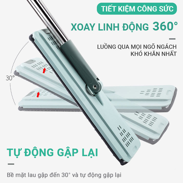 BỘ LAU NHÀ THÔNG MINH TỰ VẮT BLNRE hai ngăn vắt và giặt, xả nước tiện lợi ở đáy thùng, bông lau tĩnh điện MICRO FIBER 33cm có hai đầu móc chắc chắn, nắp thùng dễ tháo rời vệ sinh