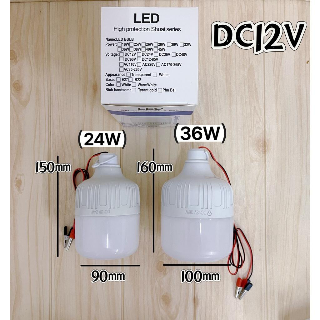 Đèn pha LED bóng kẹp bình 12V kẹp bình ắc quy loại tốt siêu sáng