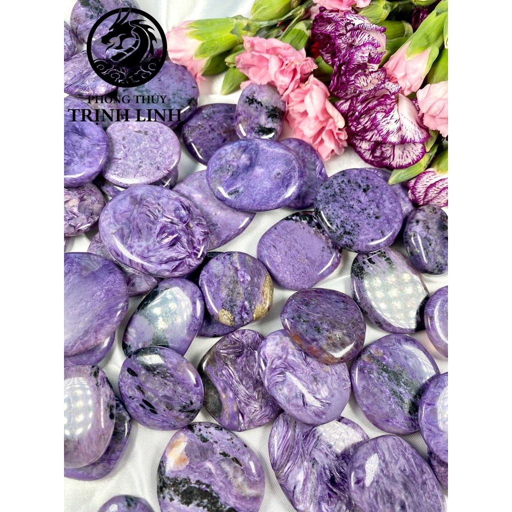 VIÊN ĐÁ BÌNH AN MẮT RỒNG CHA.ROI.TE DÙNG TRONG THANH TẨY, THIỀN, YOGA, PHONG THỦY