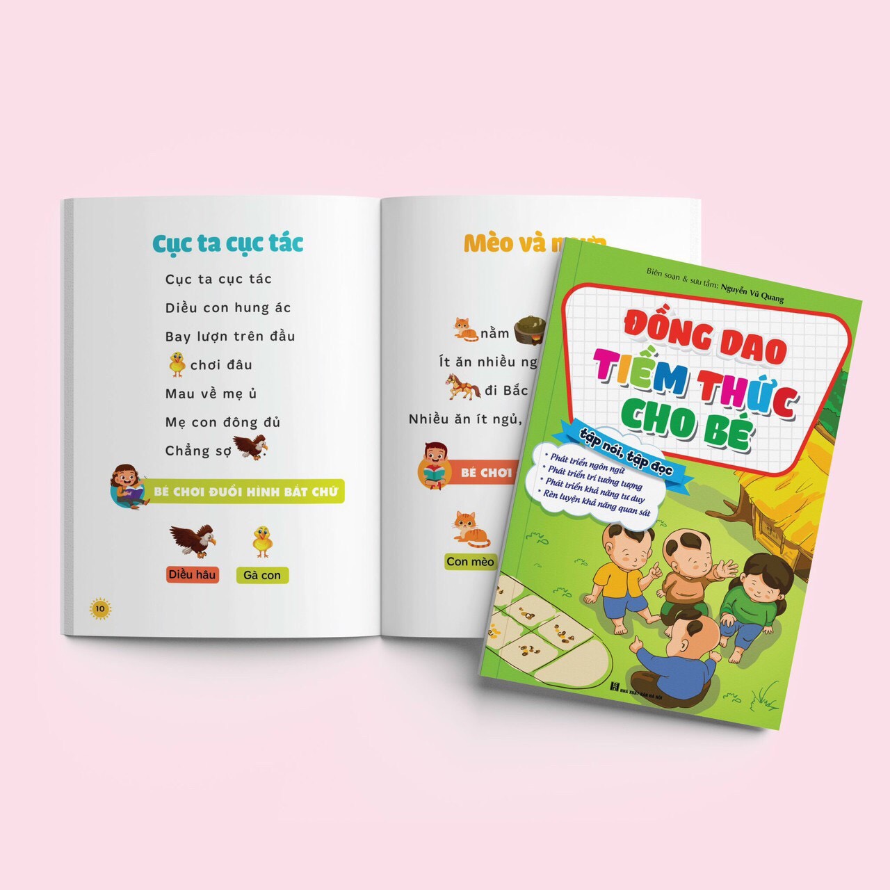 Sách- Đồng dao Tiềm Thức cho bé (Giúp bé tập nói, tập đọc nhanh)