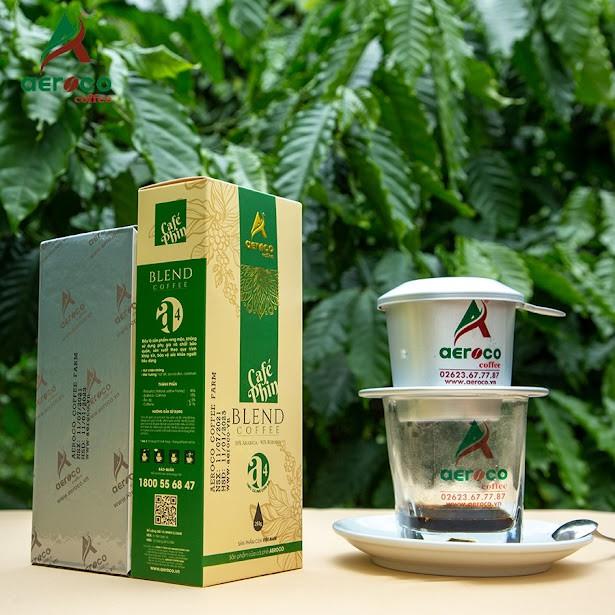 Đặc Sản Buôn Mê Thuột - Cà Phê Đặc Sản Aeroco A4, Hộp 250G, Pha Phin, Nguyên Chất 100% Rang Mộc Hậu Vị Ngọt Thơm Quyến Rũ