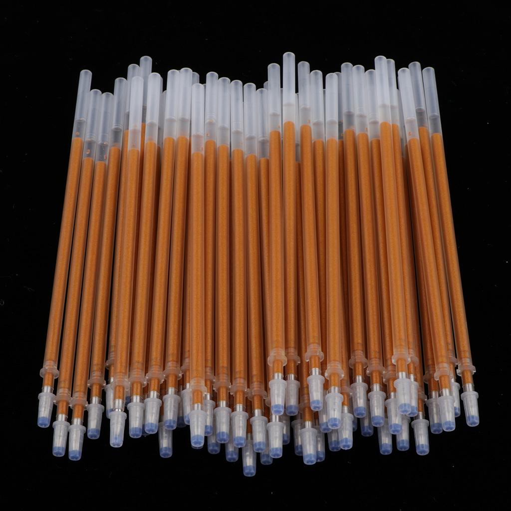 2x50 Pieces Gold Color Flash Gel Pen Refill Fluorescent Graffiti Painting