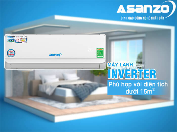 Máy Lạnh ASANZO Inverter 1 HP K09N66- Hàng Chính Hãng- Giao Hàng Toàn Quốc