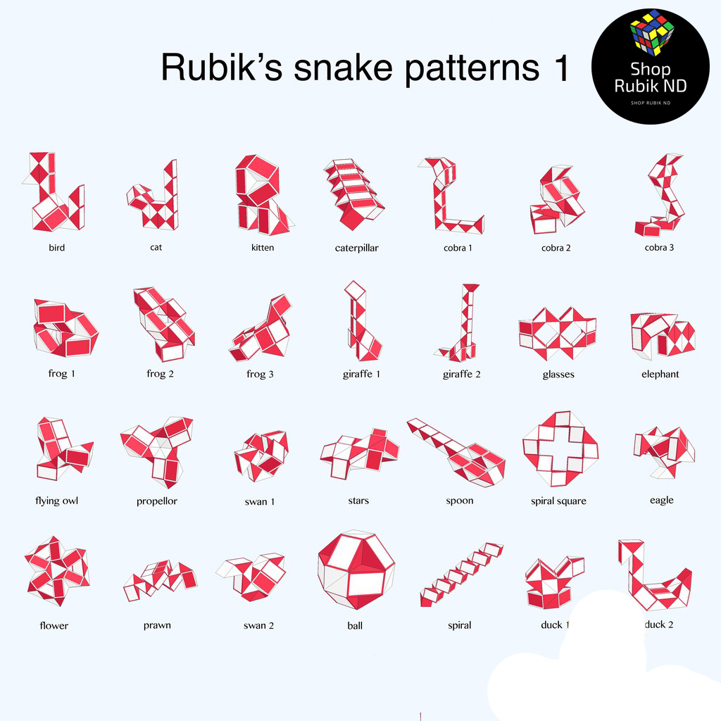 Rubik Biến Thể Rubik Snake Twist Puzzle Cao Cấp