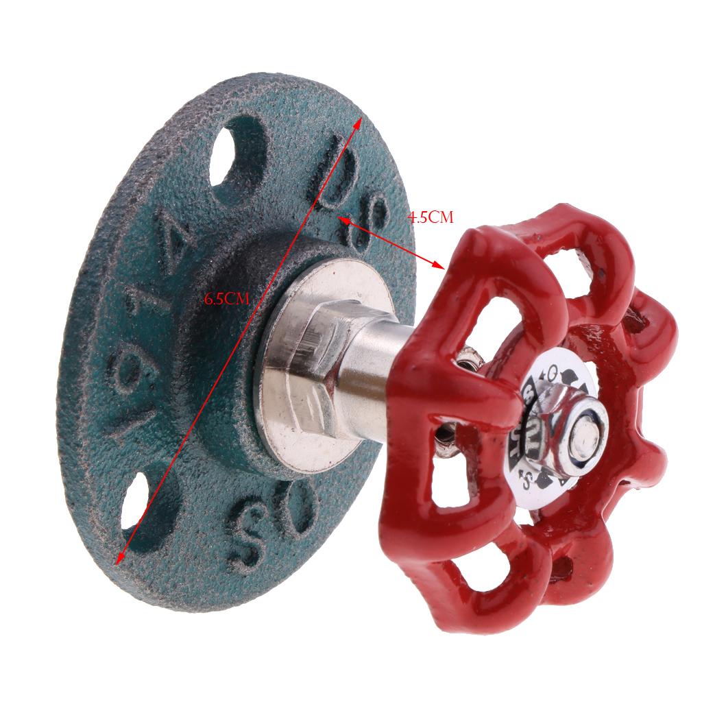 Industrial Rustic Wall Mounted Hand Wheel Hook Coat Hook Key Holder