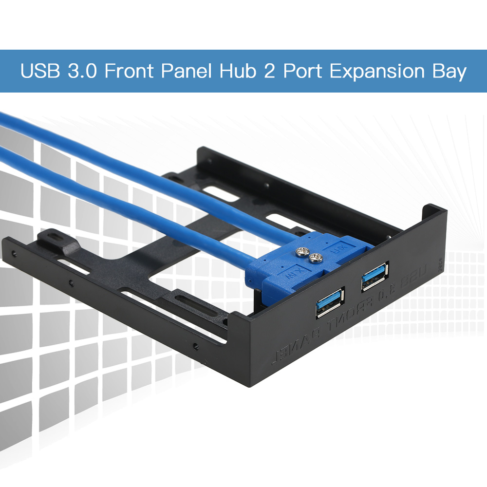 Bộ Chuyển Đổi USB 3.0 Mặt Trước 2 Cổng 20 Pin Sang USB3.0 60cm Cho PC Desktop 2.5