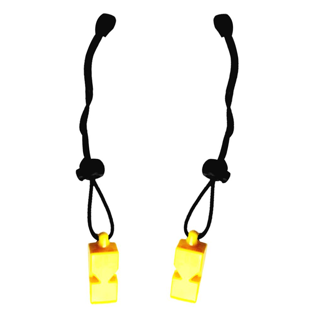 2 Pieces Safety Loud Whistle Survival Camping Hiking Sports Diving Rescue Emergency Outdoor Survival Gear Tool - Choice of Color