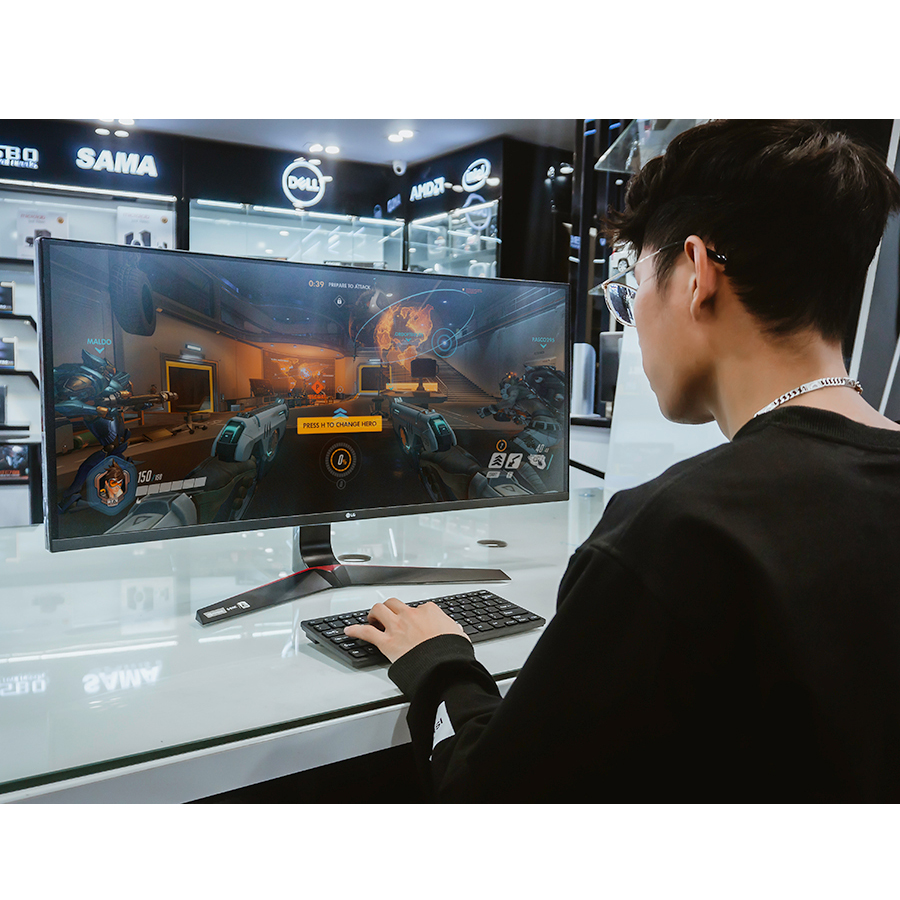 Màn Hình Gaming Cong LG 34GL750-B 34 inch 21:9 Ultragear WFHD 1ms 144Hz IPS G-Sync - Hàng Chính Hãng