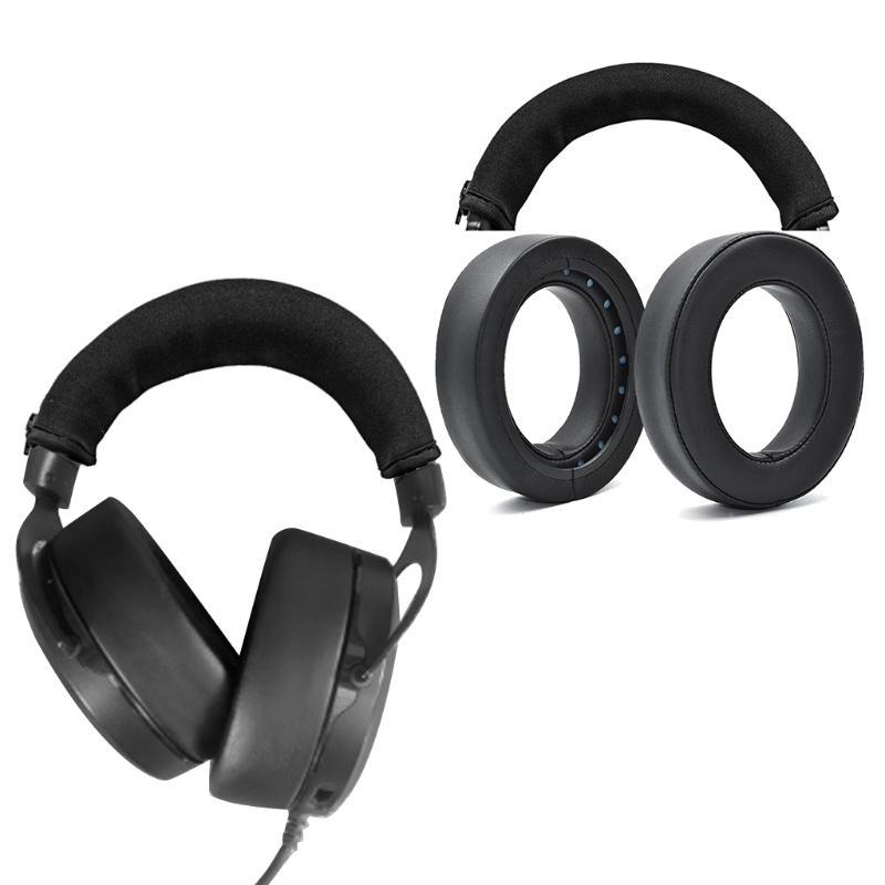 Cặp Đệm Bọc Da Thay Thế Cho Tai Nghe Bluetooth Corsair Hs50 Pro Hs60 Pro Hs70 Pro