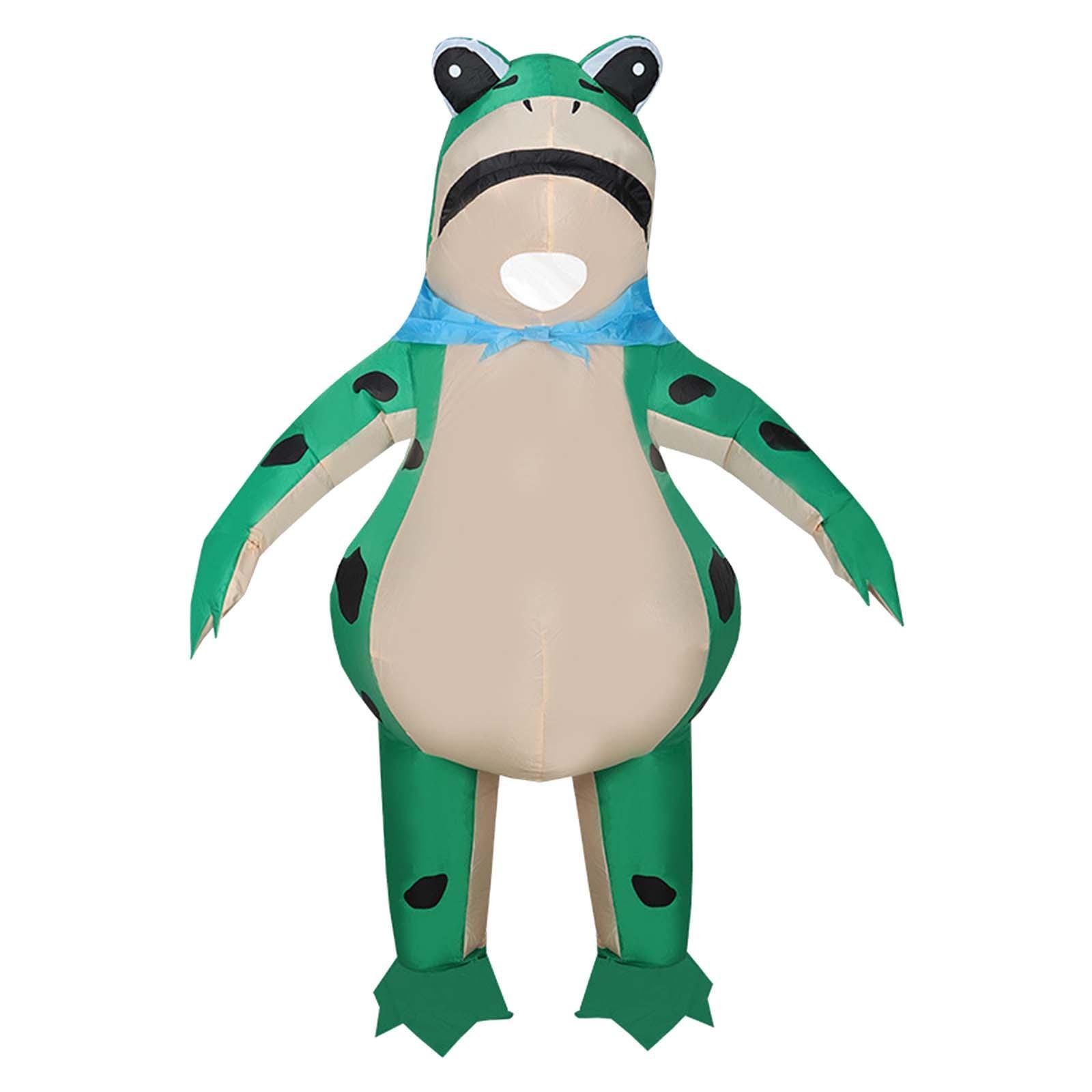 Inflatable Frog Costume Frog Clothes Cosplay Costume Cute Frog Cosplay Costume Outfit for Stage Performance Role Play Holiday