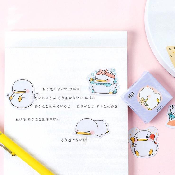 Bộ 45 đề can hình chú vịt hoạt hình xinh xắn E83