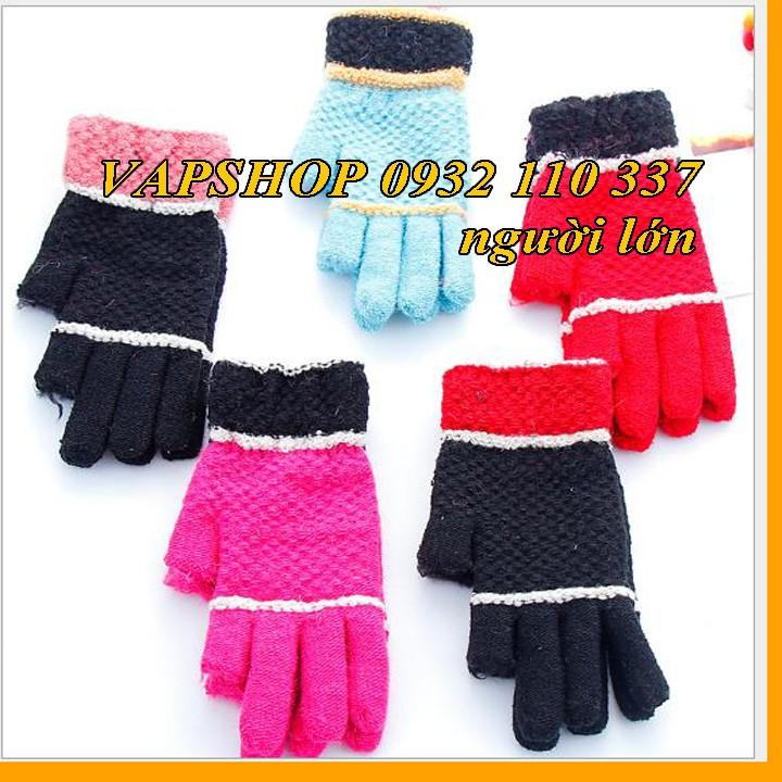 GĂNG TAY LEN NỮ NHIỀU MÀU, FREESHIZE, CỰC ẤM