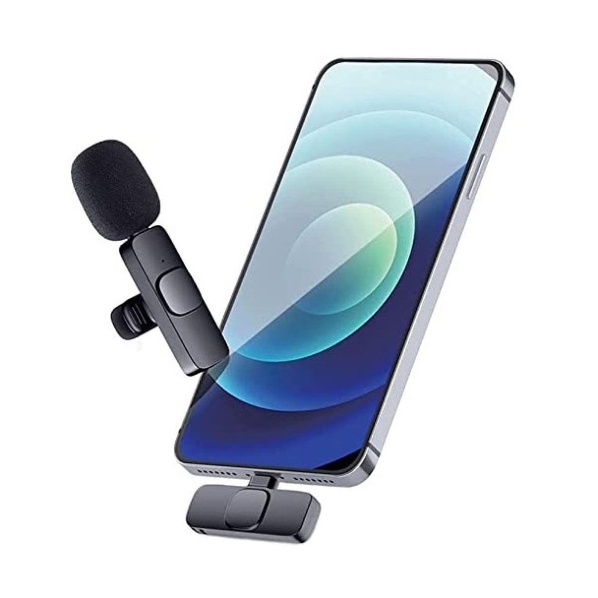 Microphone thu âm K8 không dây lọc tiếng ồn quay video youtube tiktok livestream cho iPhone và Type C