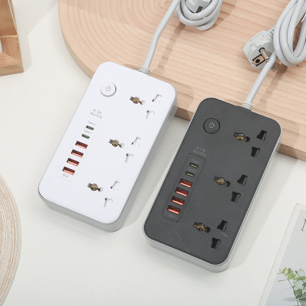 Hình ảnh Ổ điện đa năng Vinetteam Power Socket Z65 an toàn chống cháy nổ - Ổ cắm điện thông minh hỗ trợ sạc nhanh - hàng chính hãng