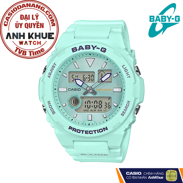 Đồng hồ nữ dây nhựa Casio Baby-G chính hãng BAX-100-3ADR