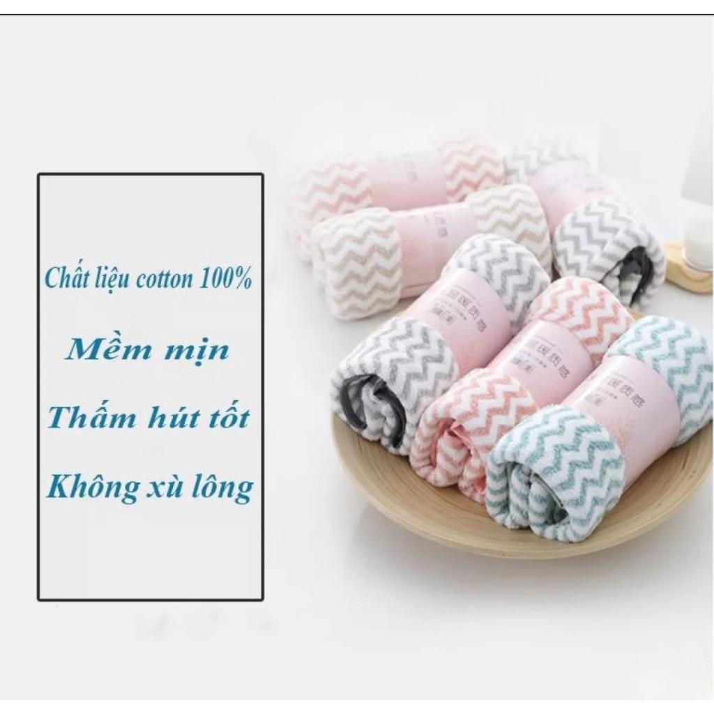 Khăn mặt lông cừu xuất Hàn kích thước 30*50cm