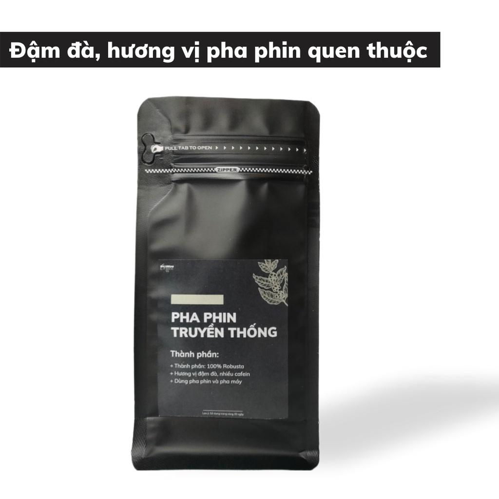 Cà phê nguyên chất PHA PHIN TRUYỀN THỐNG 50g cafe Việt hương vị đậm đà hậu ngọt không sánh gắt - Big Dream Coffee