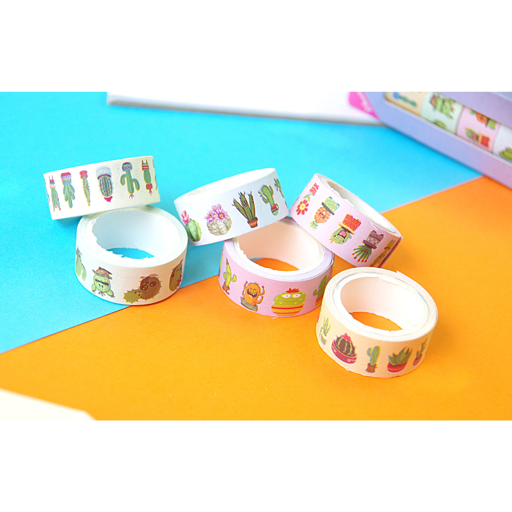 Bộ 6 Băng Keo Giấy Trang Trí Paper Tape