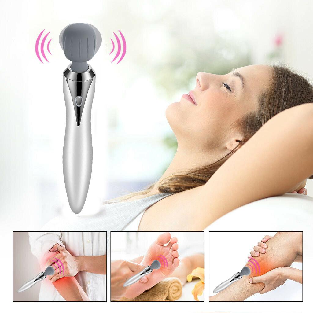 Máy Massage Body 5 Tốc Độ Mini Cầm Tay, Chống Nước, Mát Xa Có Thể Sạc Lại, Massage 5 tốc độ đa chức năng pin sạc