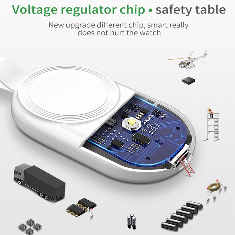 Bộ sạc từ tính nhỏ cho Apple Watch Ultra 8 7 SE 6 5 4 3 2 Ngân hàng điện di động cho IWatch Serie không dây Bộ sạc không dây