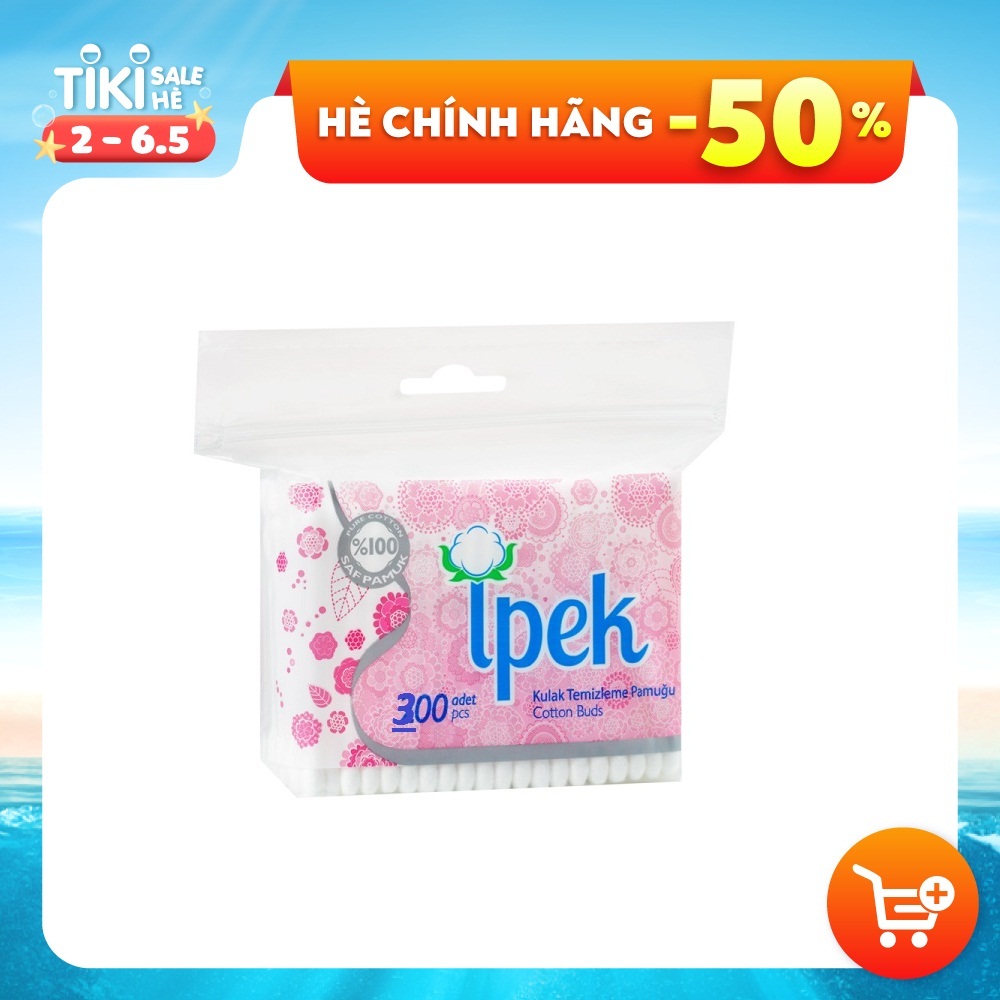 Bông tăm Ipek Thổ Nhĩ Kì 300 cái