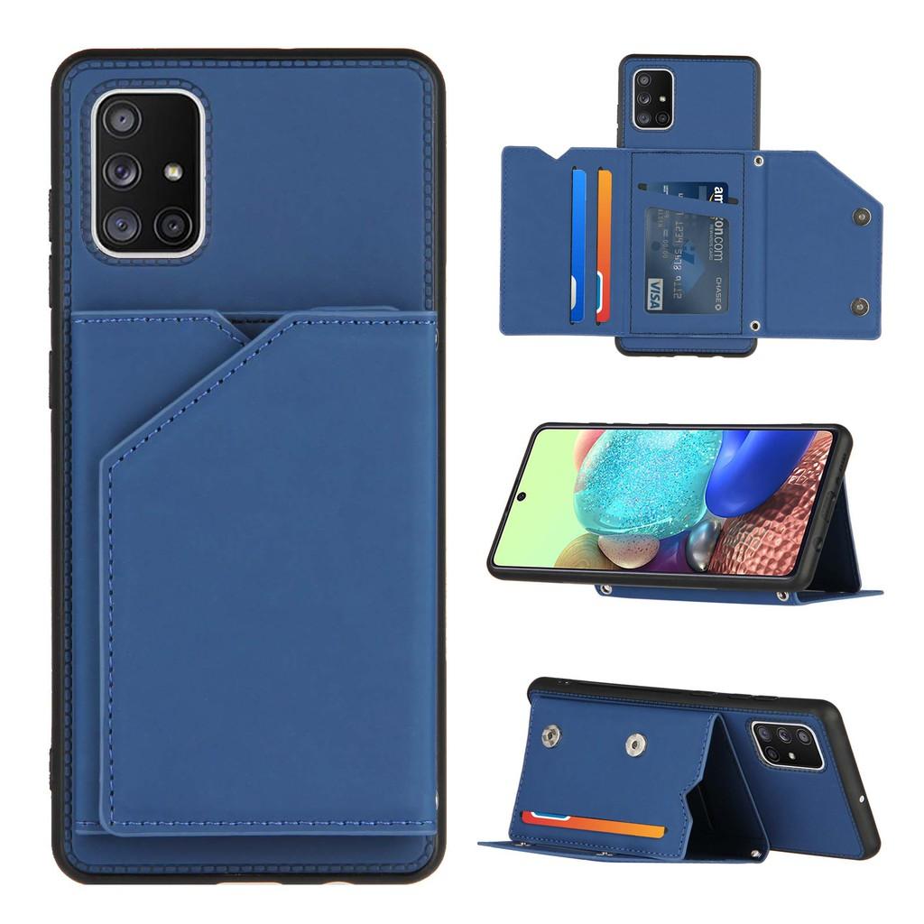 Ốp lưng điện thoại dạng ví da có ngăn đựng thẻ cho Samsung Galaxy A71 A51 A31 A21S A70 A70S A50 A50S A30S A20 A30