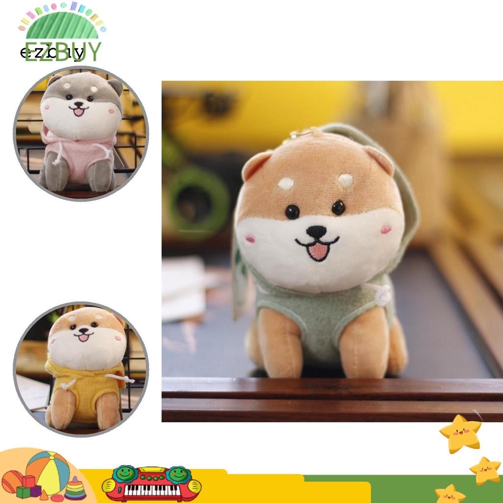 Thú nhồi bông hình chú chó Teddy dễ thương dùng làm móc khóa trang trí