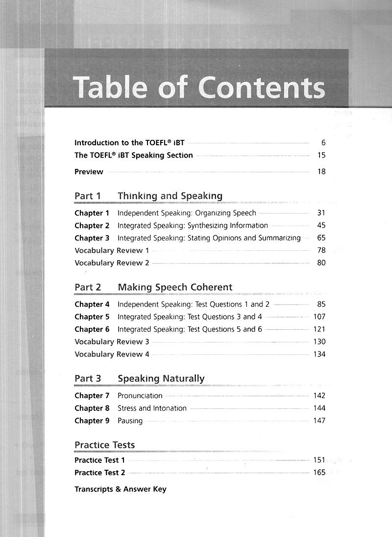 Developing Skills For The Toefl IBT - Speaking