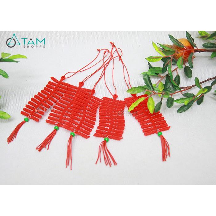 Set 5 dây pháo tiểu đỏ treo cây mai đào Tết T-PKTMD-60