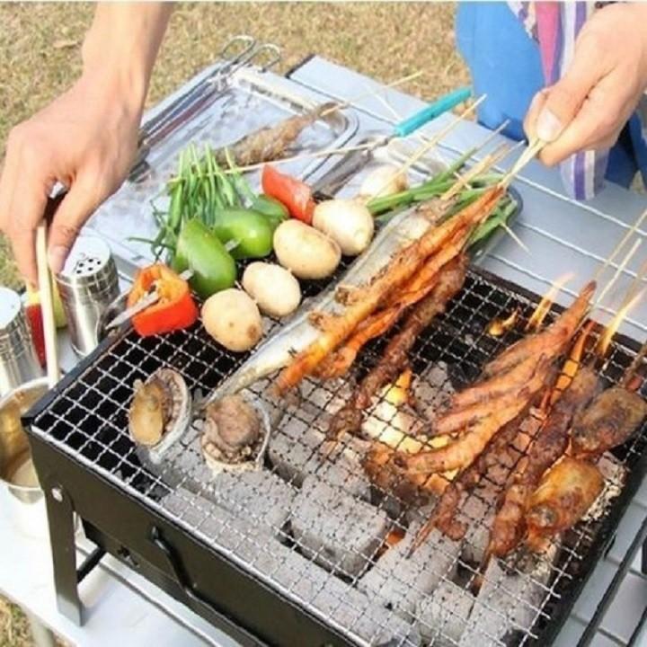Bếp Nướng Than Hoa  Bếp Nướng Than Hoa Hình Chữ Nhật Barbecue