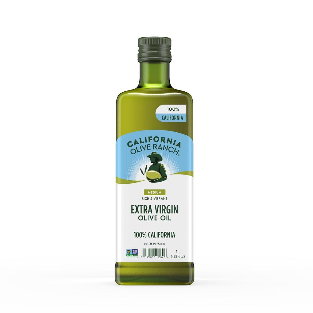 DẦU OLIVE NGUYÊN CHẤT California Olive Ranch, 100% Extra Virgin Olive Oil (EVOO), 1L