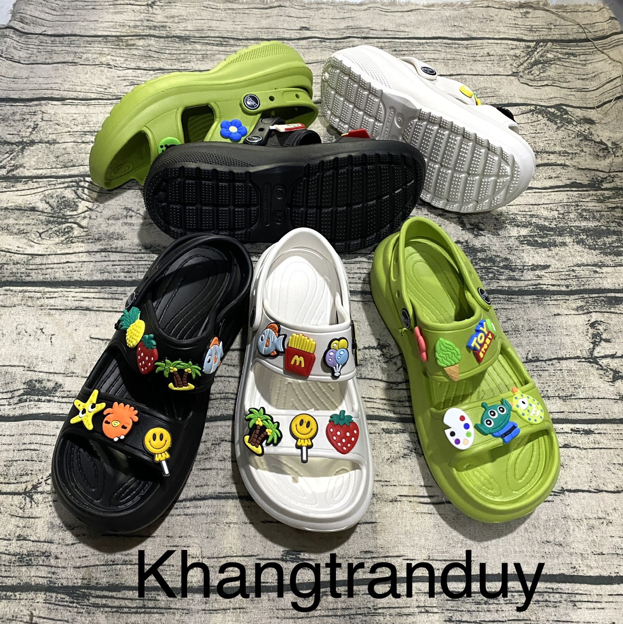 GIÀY SANDAL ĐẾ CAO 5CM SIÊU NHẸ 2 DÂY NỮ NHIỀU MÀU ĐẸP SIZE 36-40 KÈM STICKER ĐẸP