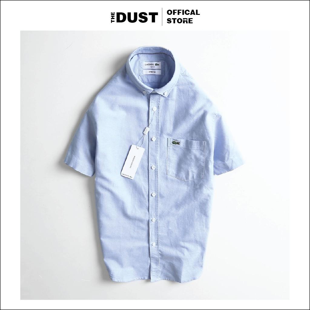 Áo sơ mi nam ngắn tay trơn basic LCT, form slim fit, chất vải oxford cao cấp, nhẹ thoáng mát, thấm hút mồ hôi - THE DUST
