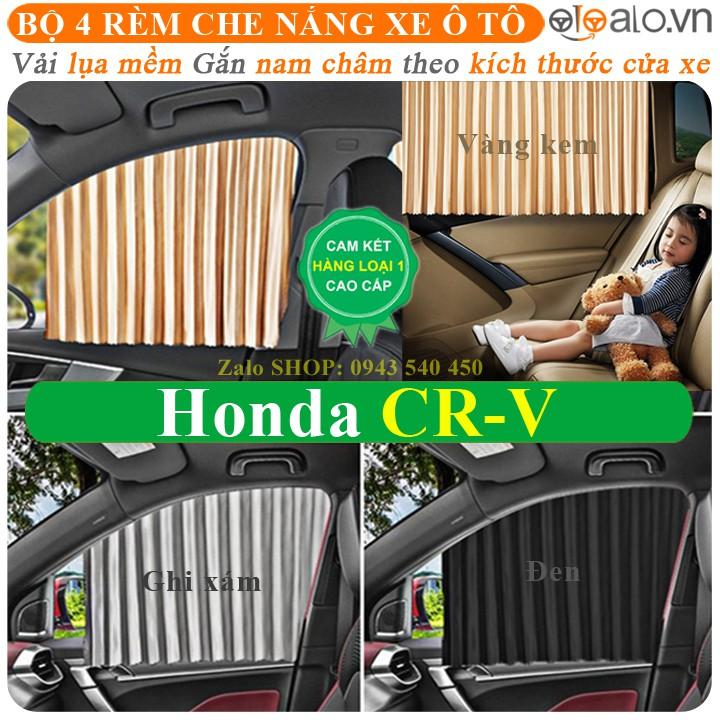 Rèm che nắng ô tô Honda CRV Vải lụa mềm gắn nam châm Cao Cấp