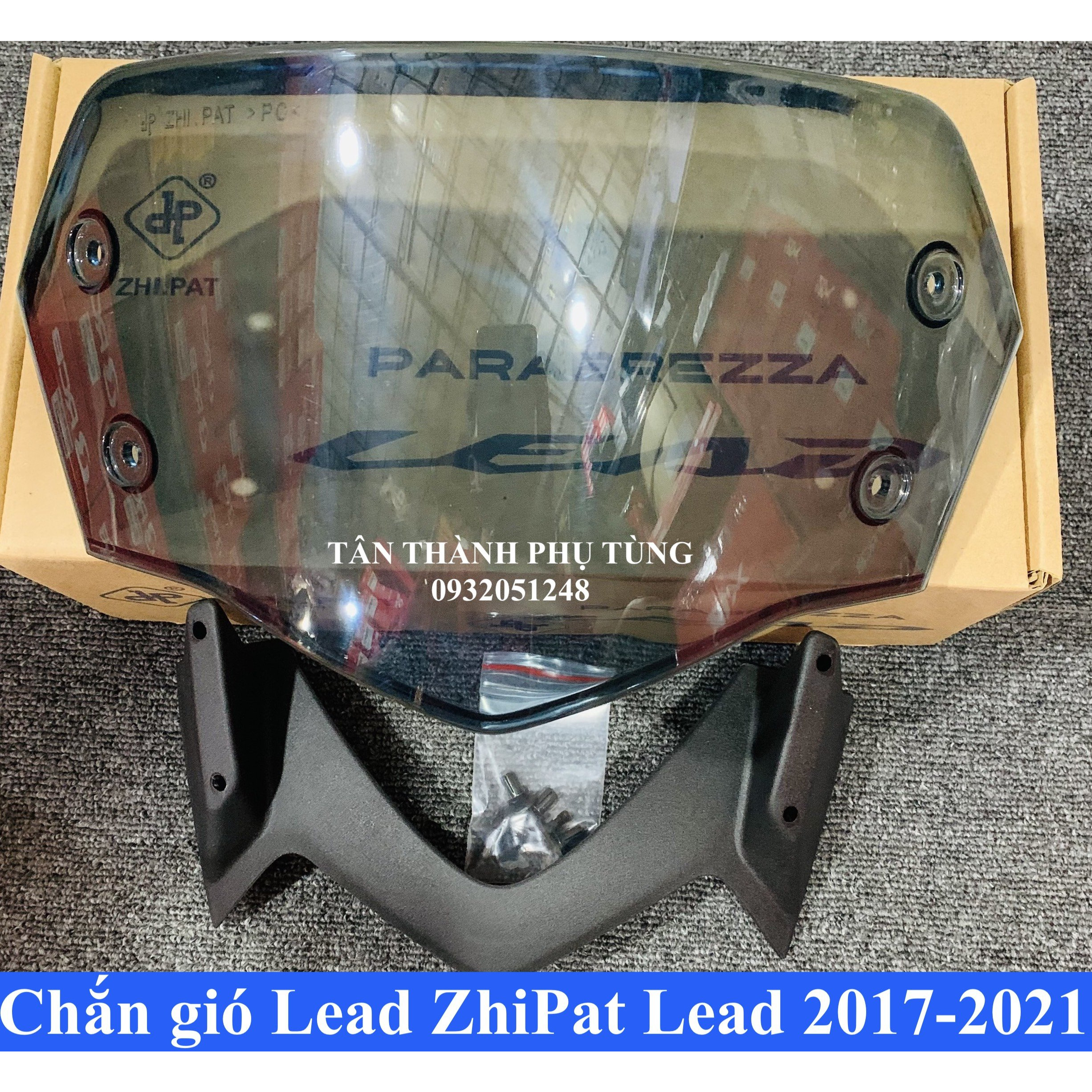 Kính chắn gió Zhipat dành cho Lead mới (2017-2021) - Đen Khói