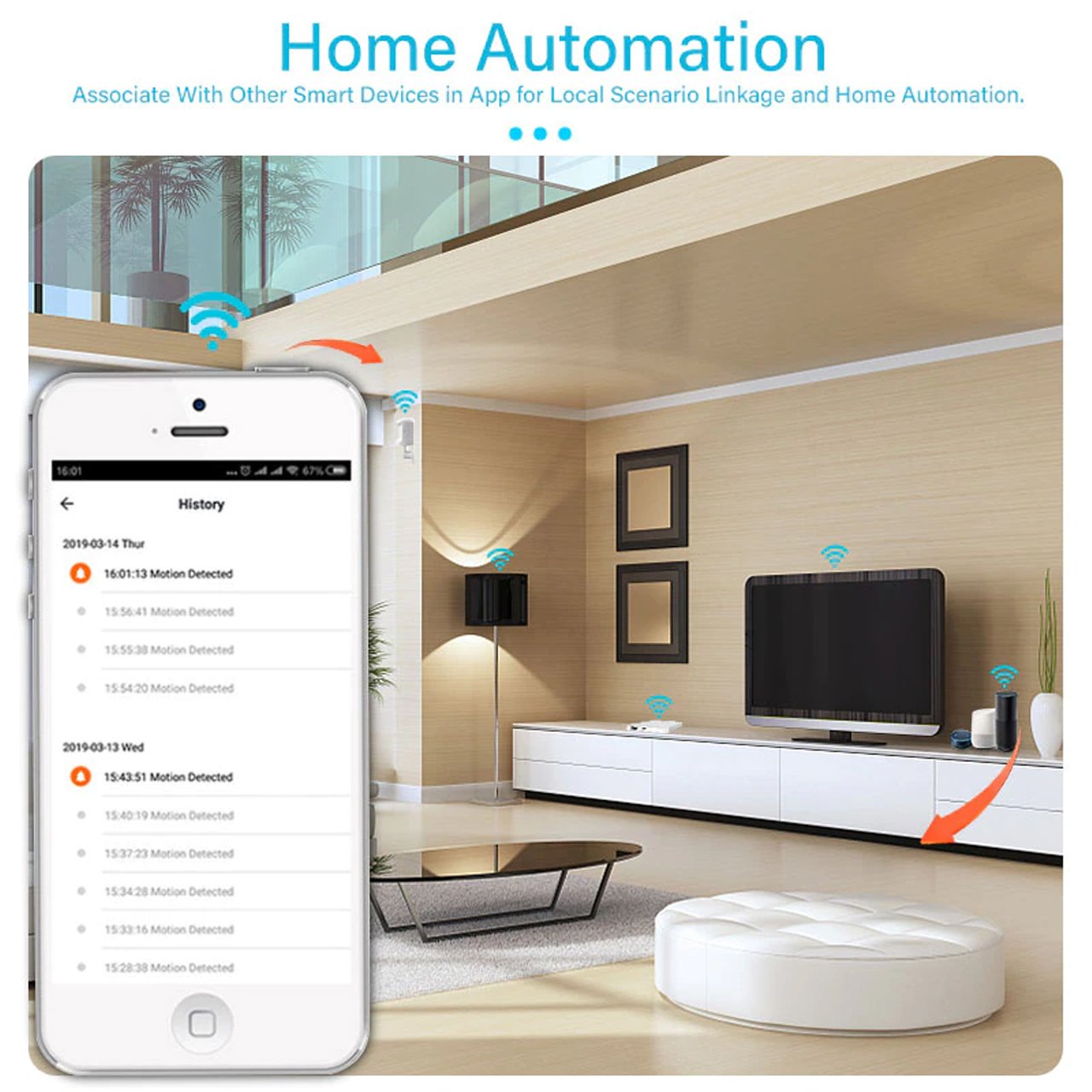 Cảm Biến Chuyển Động PIR Motion Sensor ZigBee 3.0 Hỗ Trợ Tuya Smart -Hàng Chính Hãng