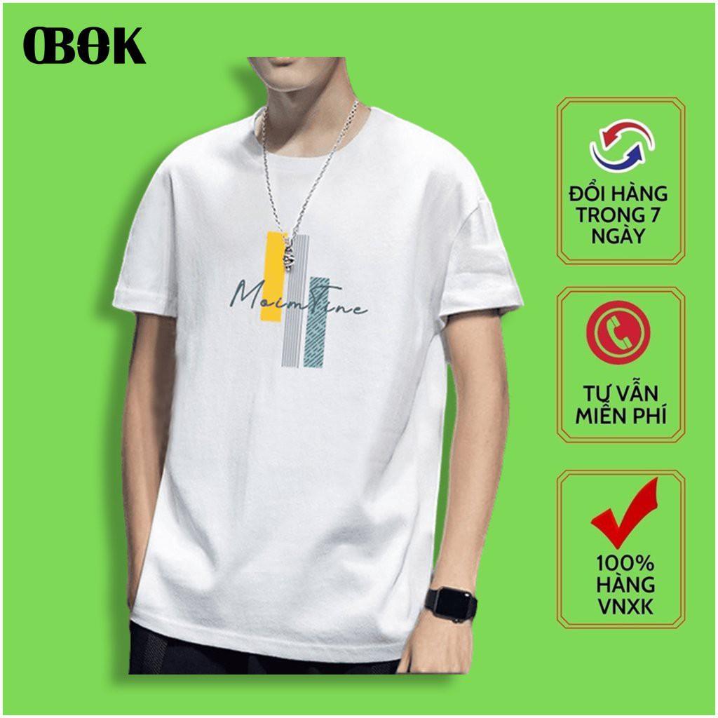 Áo Thun Nam Tay Ngắn , Áo Phông Nam Cổ Tròn Cao Cấp Thời Trang Hàn Quốc OBOK Fashion CTN15