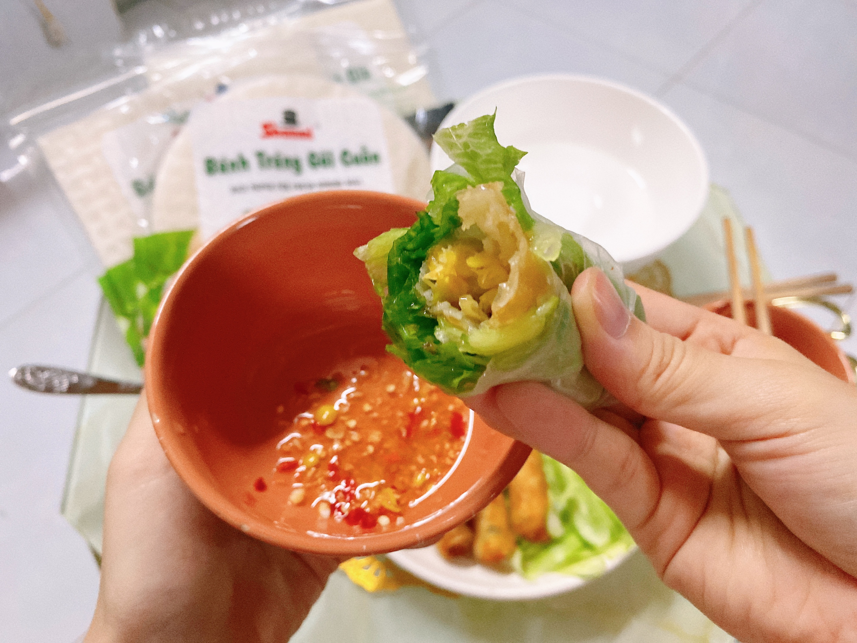 Combo Bánh tráng gỏi cuốn Shammi vuông 400g + Bánh tráng chả giò Shammi 200g + Bún tươi Shammi 400g