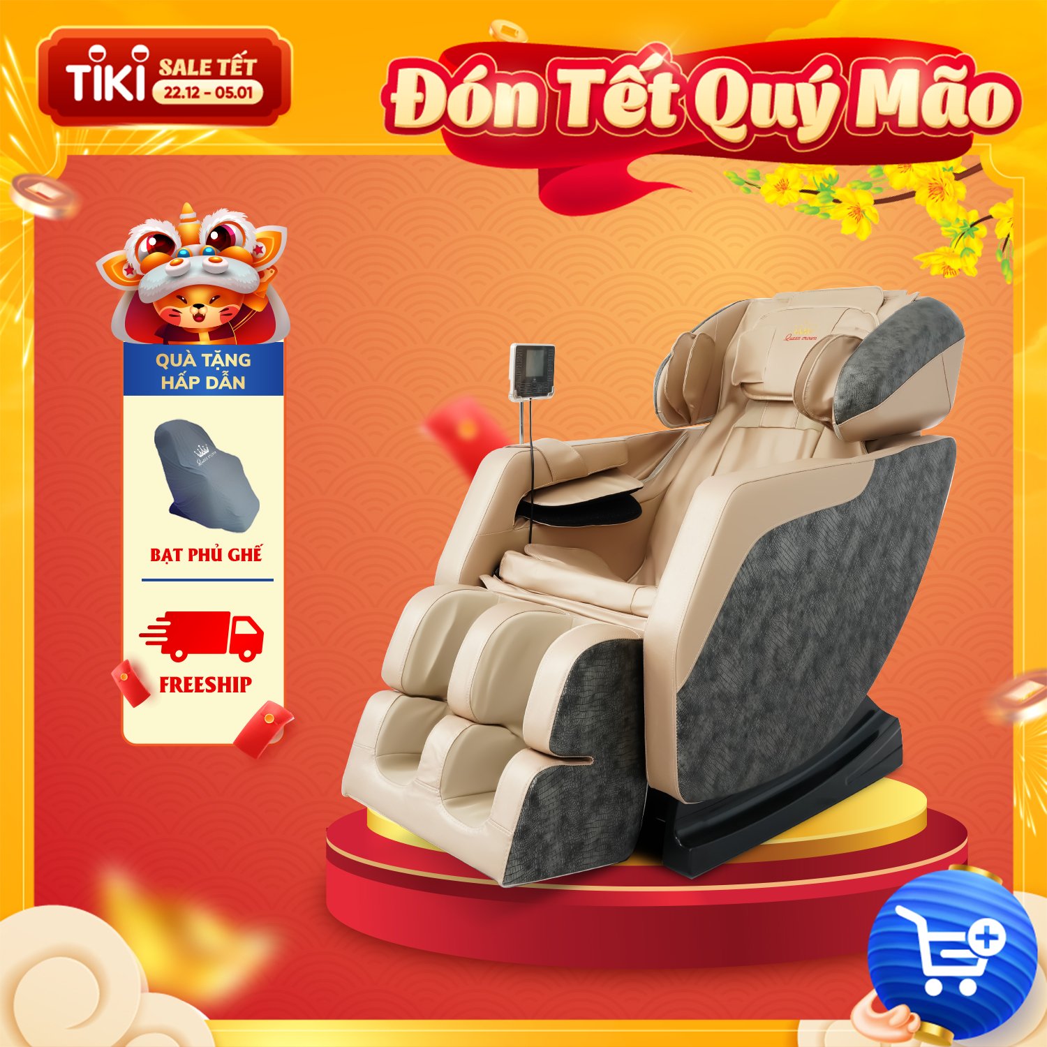 Ghế Massage Toàn Thân Công Nghệ Nhật Bản QUEEN CROWN QC-F5